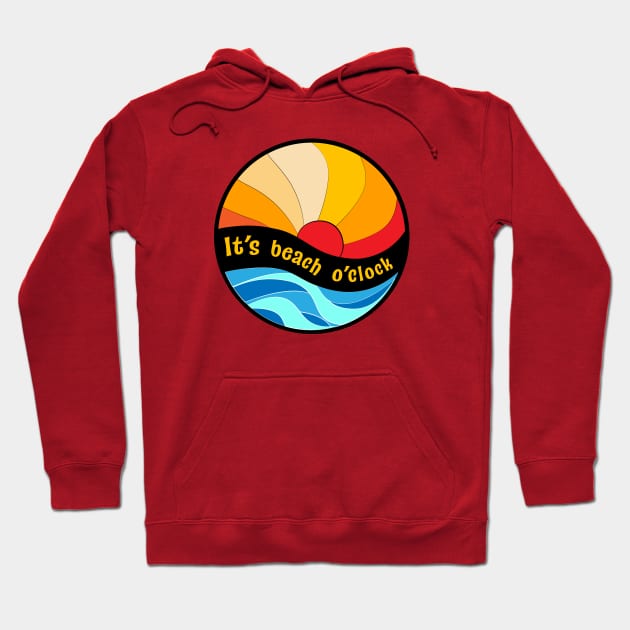 Beach o'clock Hoodie by bluehair